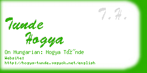 tunde hogya business card